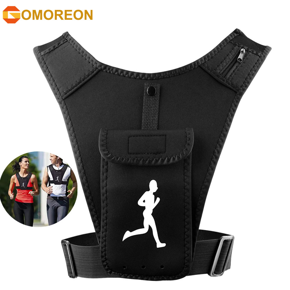 Running Gear Essential - Adjustable Running Vest Phone Holder for