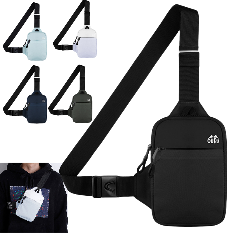 Running Gear Bag - Casual Men Shoulder Chest Bag Nylon