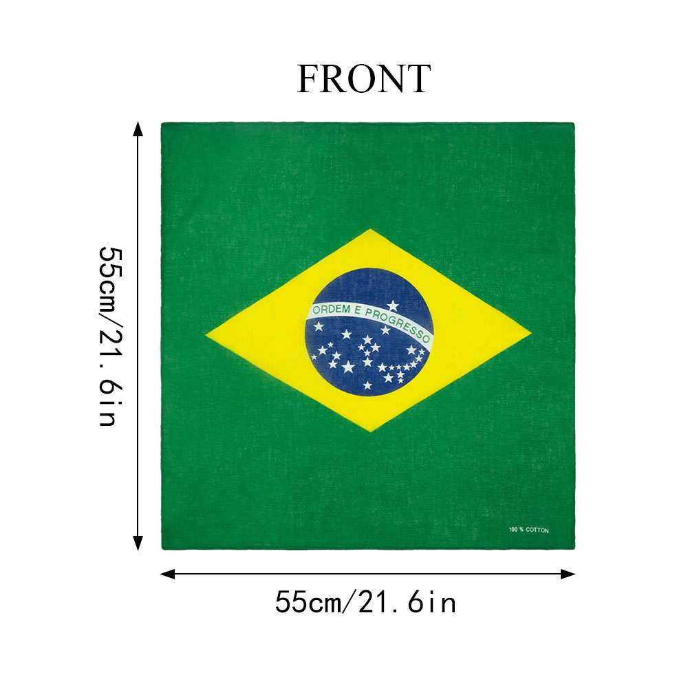 100% Cotton Flag of Brazil Ban – Running Gear Essential recenzja i cena