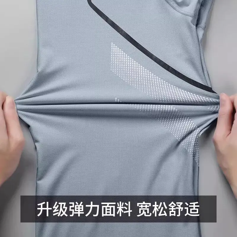 Men's Summer Sports Set Ice Si – Running Gear For recenzja i cena