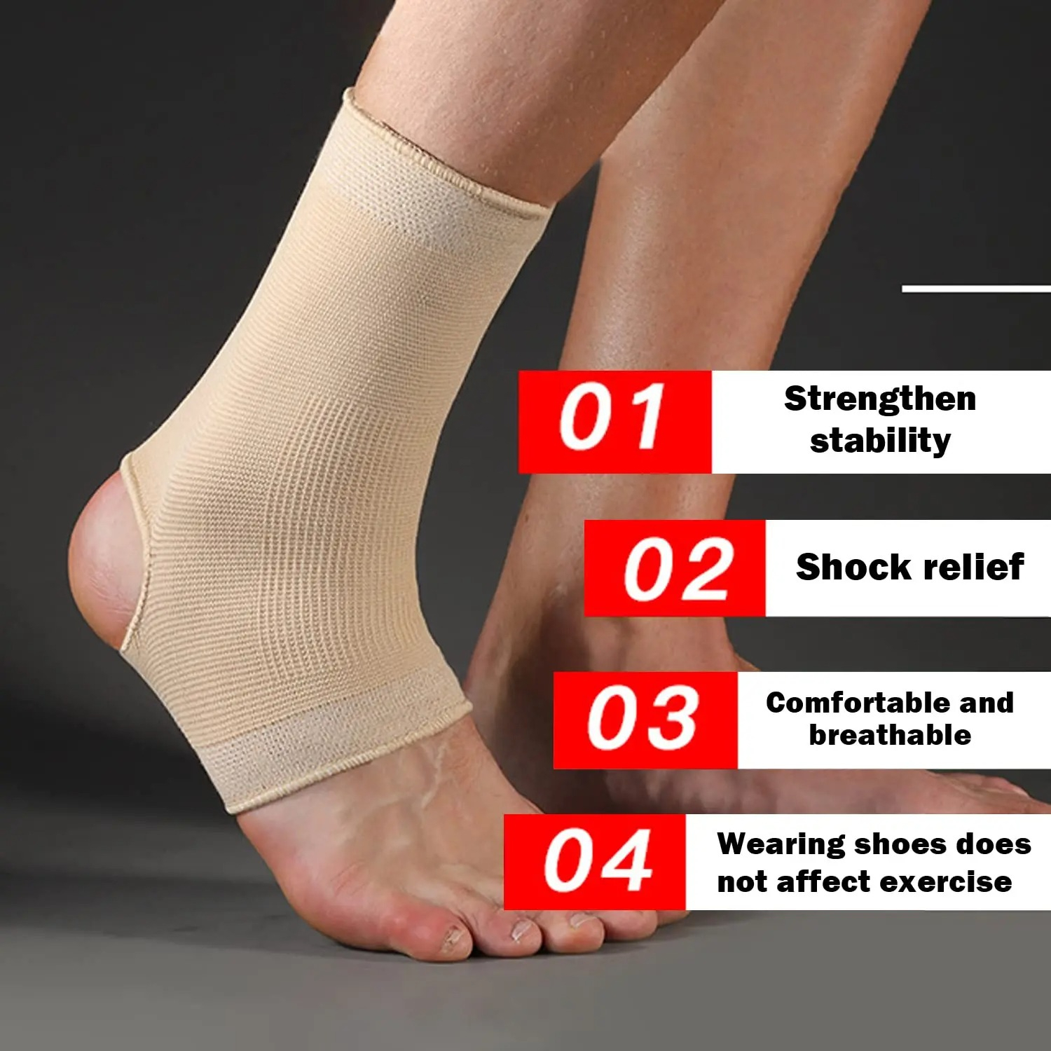 1pc Skin Color Sports Ankle Su – Running Gear For recenzja i cena