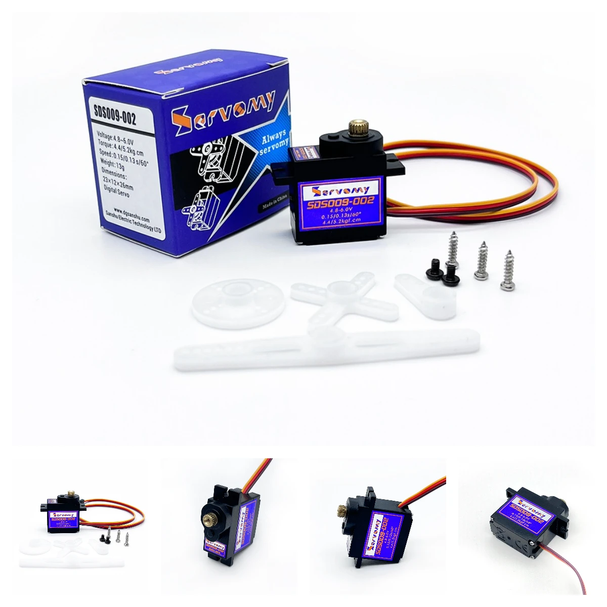 4pcs Servomy SDS009-02 9g Serv – Running Gear Vehicle recenzja i cena