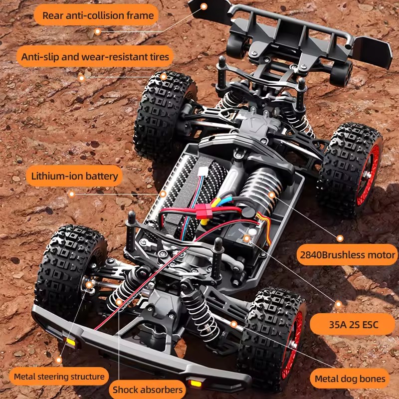 80KM/H Brushless RC Racing Car – Running Gear Vehicle recenzja i cena
