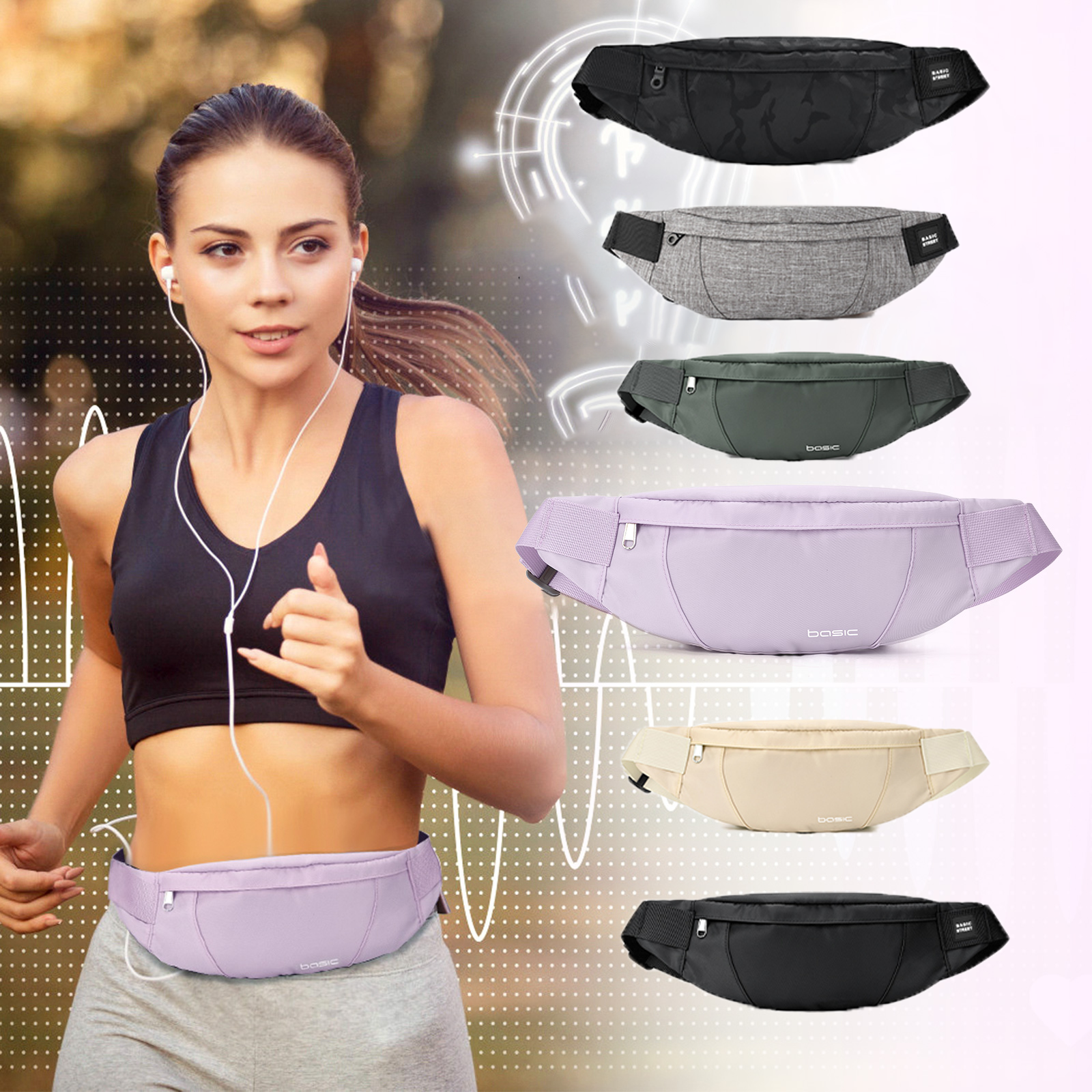 Fashion Running Waist Bag Wate – Running Gear For recenzja i cena