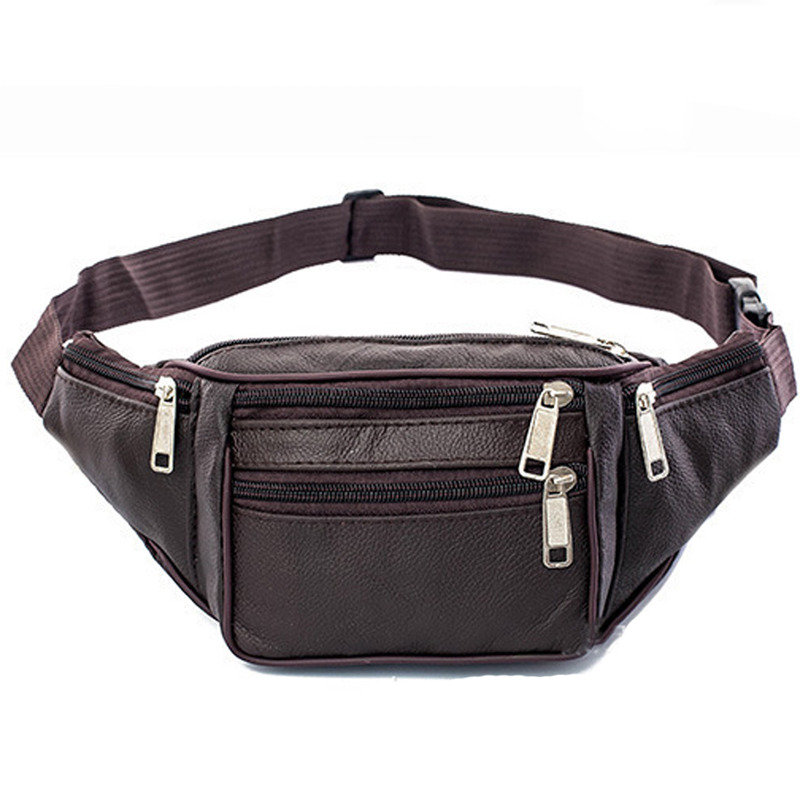 Leather Men Waist Chest Bag Th – Running Gear For recenzja i cena